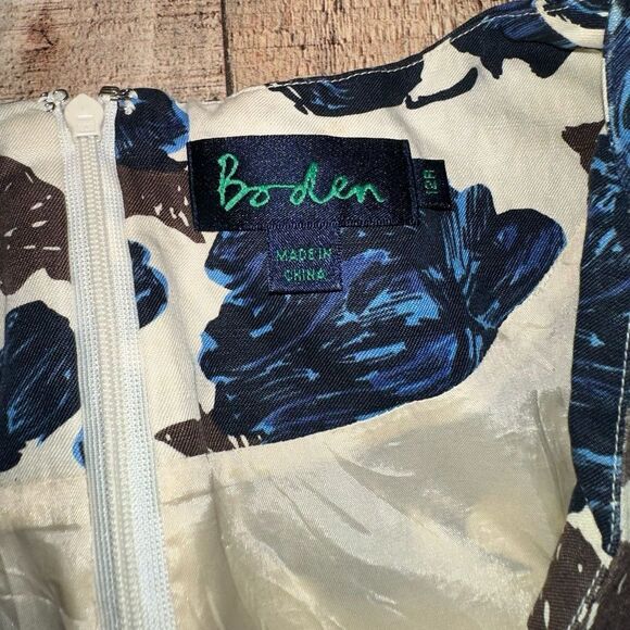 Boden Silk Linen Cap Sleeve Dress - Picture 9 of 12